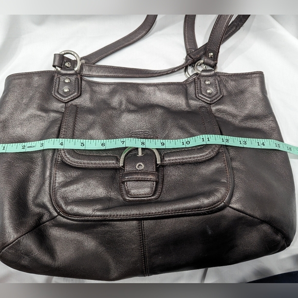 Coach Vintage Campbell Leather Belle Carryall Purse Shoulder Bag - Picture 13 of 15